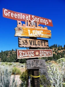 Signs -- Greenleaf Springs