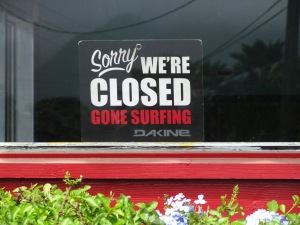 Signs! Gone Surfing
